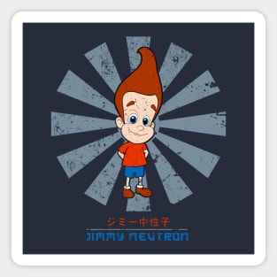 Jimmy Neutron Retro Japanese Magnet